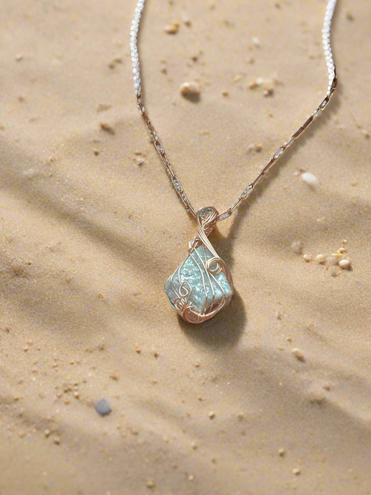 Lumara — Amazonite & Blue Apatite Amulet