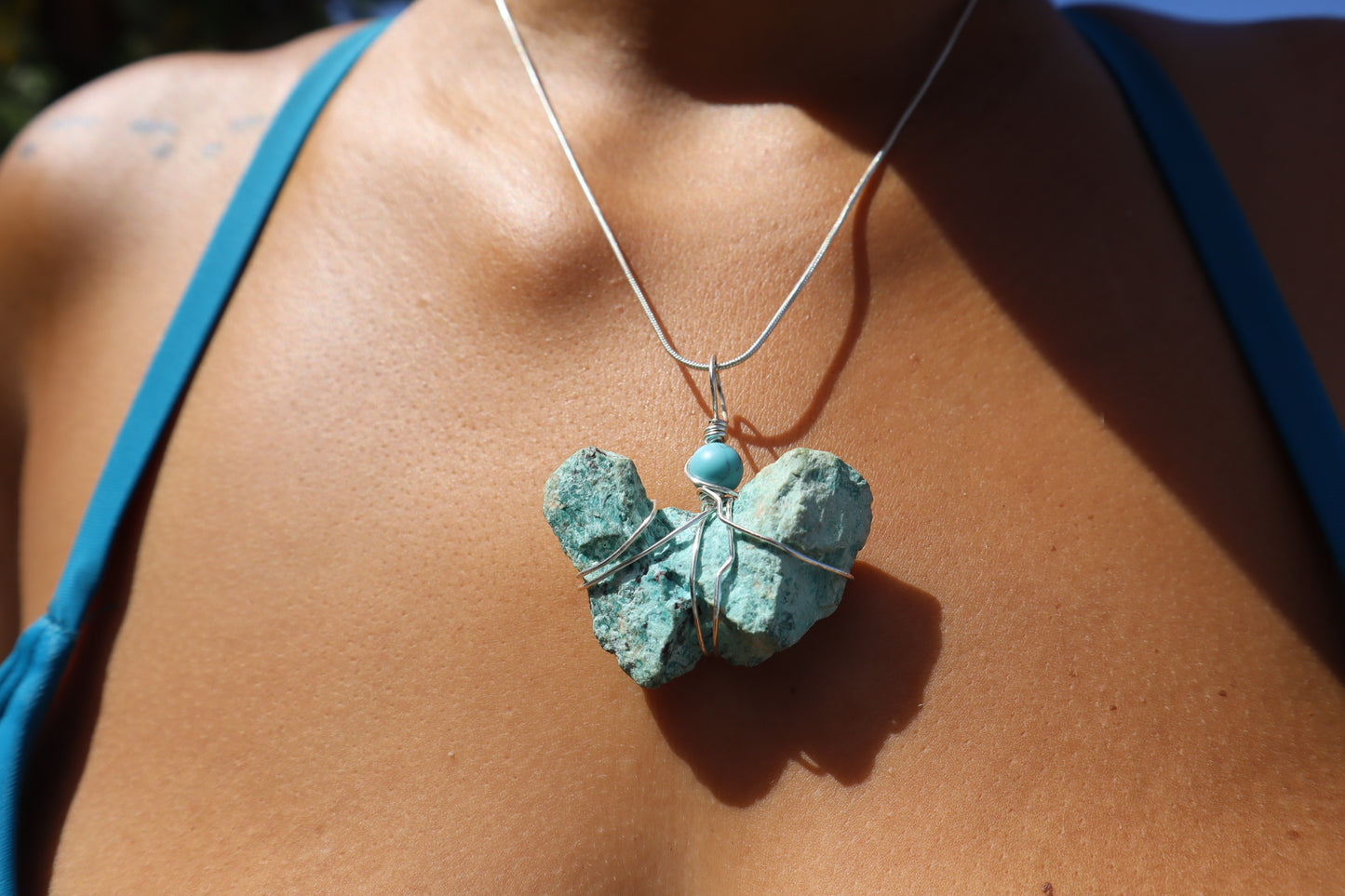 Nayaa Pendant – Raw Turquoise